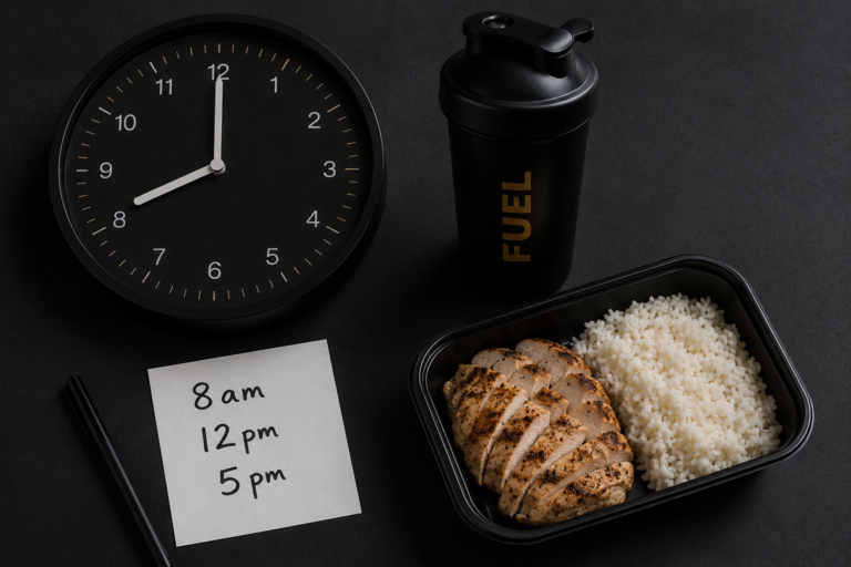 GLP-1 eating schedule — fixed meal times replacing hunger signals on semaglutide with structured protein anchors