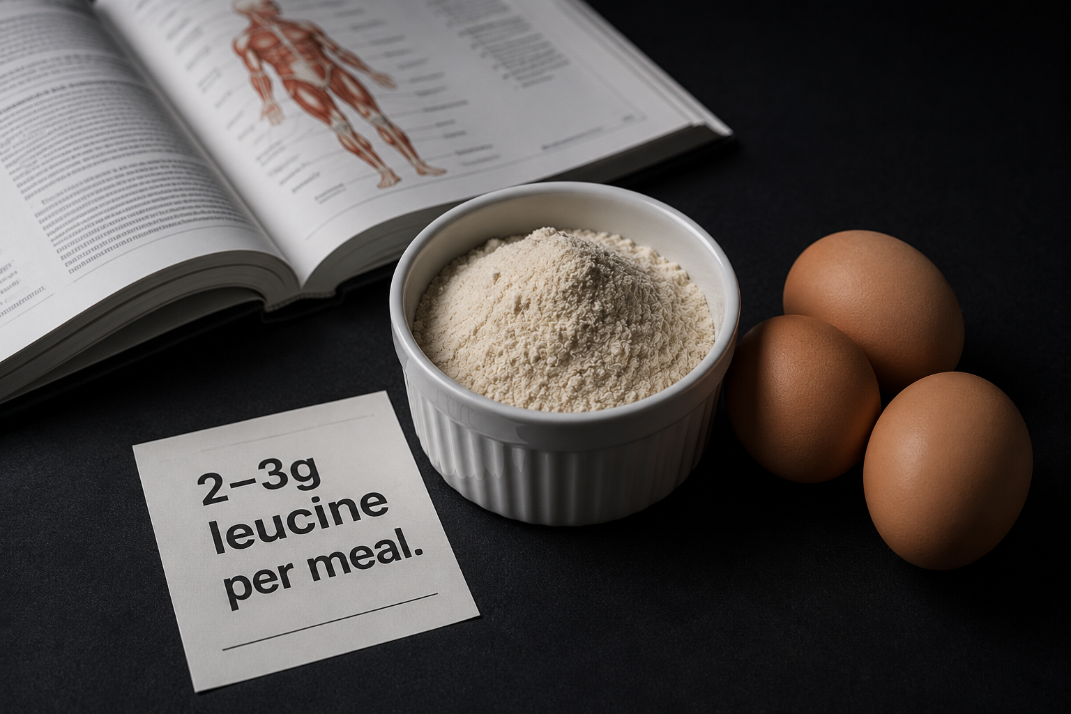 Leucine threshold for muscle protein synthesis — protein sources and mTORC1 trigger explanation for GLP-1 users